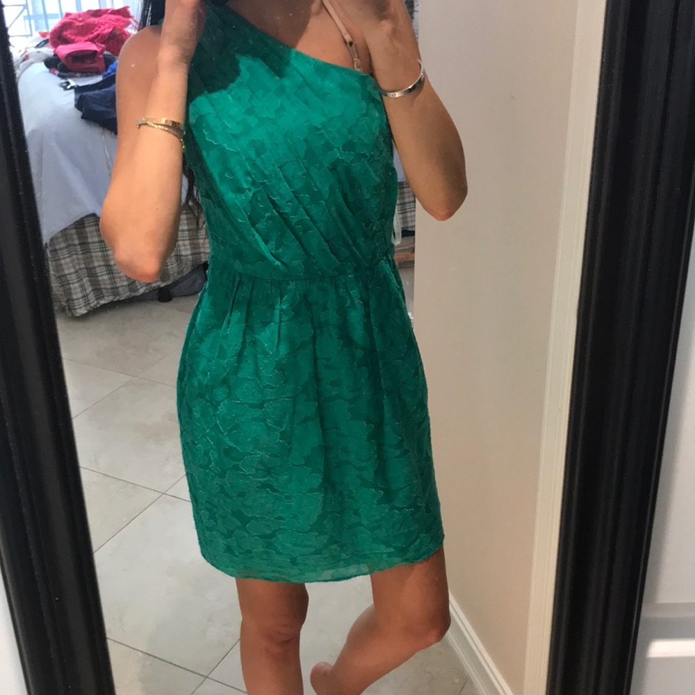Shoshanna one shoulder dress